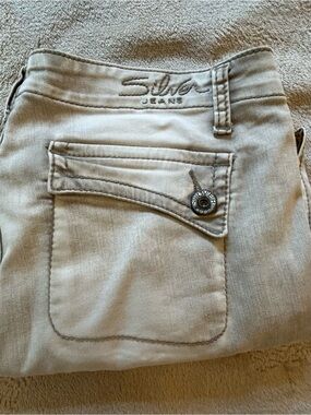 Silver Jeans White Earhart Capris W31 L22